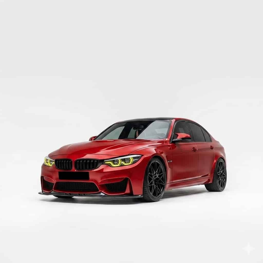 Front Splitter for BMW M3 F80 (2014-2018) 3 Gloss black front splitter for BMW M3 F80 models 2014-2018, performance styling.