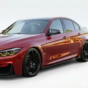 BMW M3 F80 Side Skirts Gloss Black Installed 2014-2018 Plus Auto Style