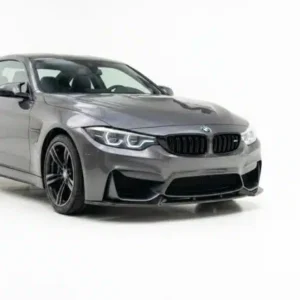 Gloss black front splitter made for the 2014-2020 BMW M4 F82