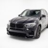 Gloss black front splitter lip for BMW X5 M F15 and M-Sport models (2014-2018).