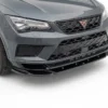 Gloss black front splitter for Cupra Ateca Mk1 (2018-2021) pre-facelift models.