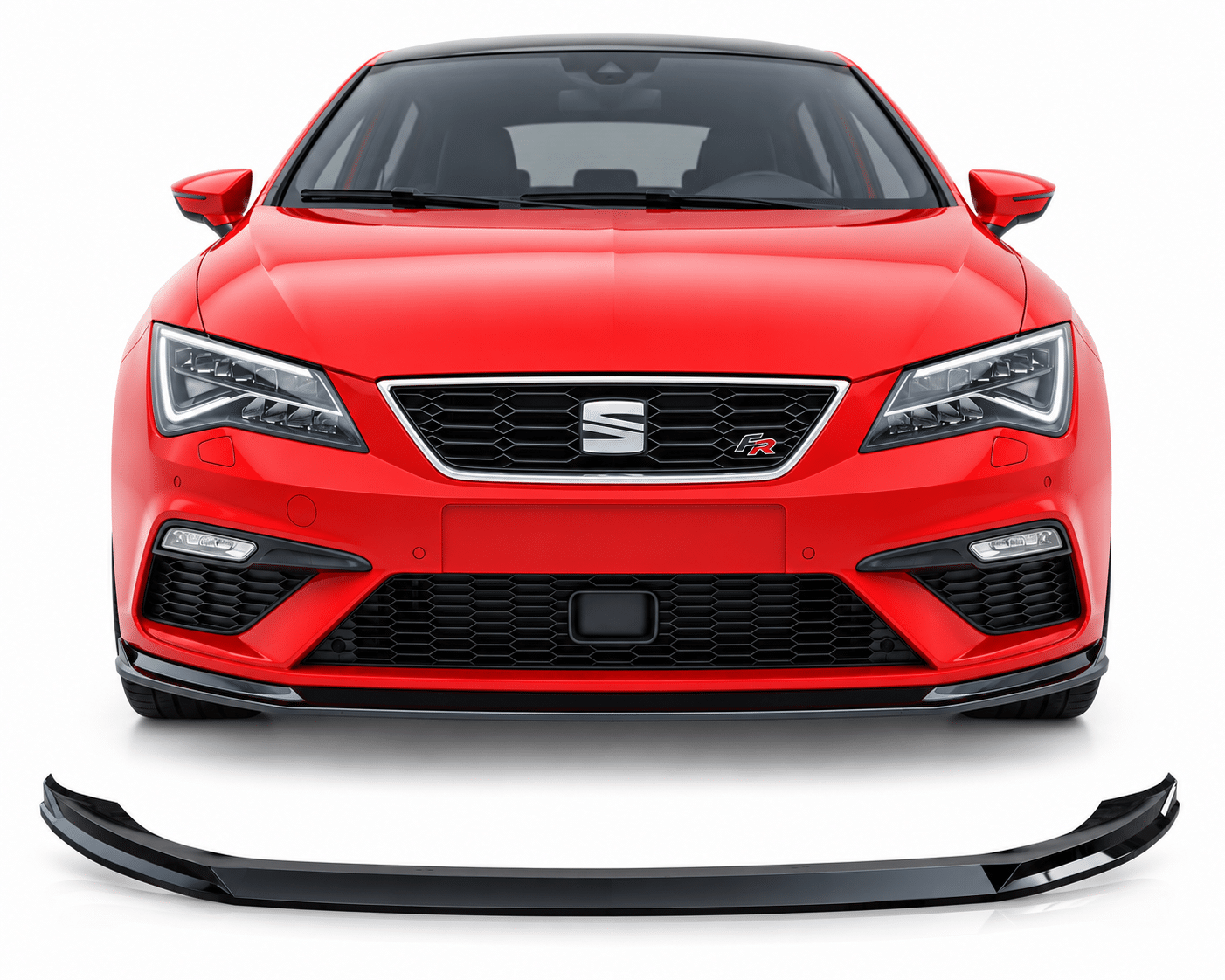 Cupra Leon Mk3.5 FR (2016-2020) Front Splitter | Fits Seat Leon Mk3.5 1 Cupra Leon Mk3.5 FR (2016-2020) Front Splitter