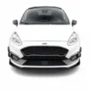 Gloss black front splitter for Ford Fiesta Mk8 ST and ST-Line 2017-2021 front bumper lip spoiler