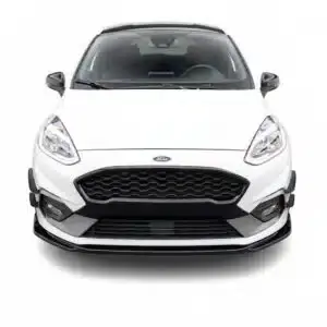 Ford Fiesta Mk8 ST Front Splitter for ST & ST-Line (2017-2021) 3 Gloss black front splitter for Ford Fiesta Mk8 ST and ST-Line 2017-2021 front bumper lip spoiler