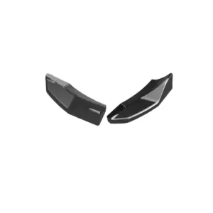 Rear side splitters for Ford Fiesta ST Mk8 2018 onwards in gloss black finish.