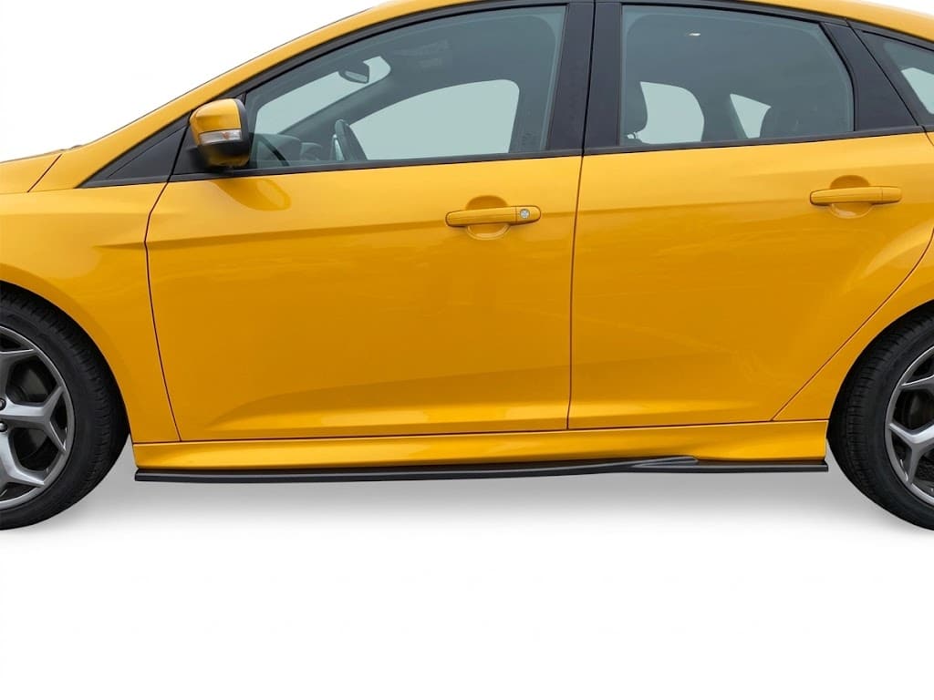 Ford Focus ST Mk3 Hatchback 2010-2014 Side Skirts (2 Pcs) 4 Gloss black side skirts for Ford Focus ST Mk3 Hatchback (2010-2014), performance styling side sill extensions (2 pieces).