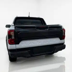 Full gloss black tailgate cover cladding for Next-Gen Ford Ranger (2022-present).