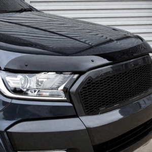 Ford Ranger bonnet protector gloss black bug deflector 2012 2022 model uyumlu ön kaput koruyucu