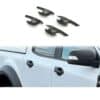 Matte Black Door Handle Inserts Protector Cups for Ford Ranger T6 T7 T8 2012-2022