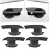 Matte Black Door Handle Inserts Protector Cups for Ford Ranger T6 T7 T8 2012-2022