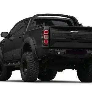 Ford Ranger T6 T7 T8 Full Tailgate Cover (12-22) | Reverse Camera Compatible 3 Matt Black Tailgate Cover Protector for Ford Ranger T6 T7 T8 (2012-2022)