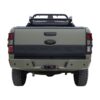 Ford Ranger matte black half tailgate cover protector for T6 T7 T8 models 2012-2022.