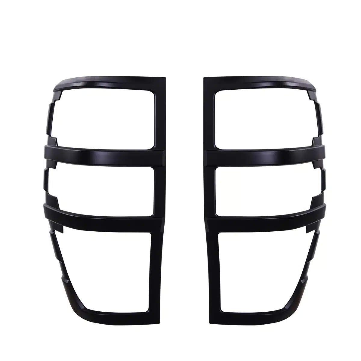 Rear Tail Light Cover Guards for Ford Ranger T6 T7 T8 (2012-2022) 3 Matte Black Rear Tail Light Cover Guards Pair for Ford Ranger T6 T7 T8 2012-2022