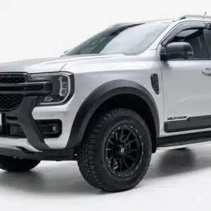 Ford Ranger 2023 onwards Next-Gen T9 wide body wheel arch trims in gloss black finish