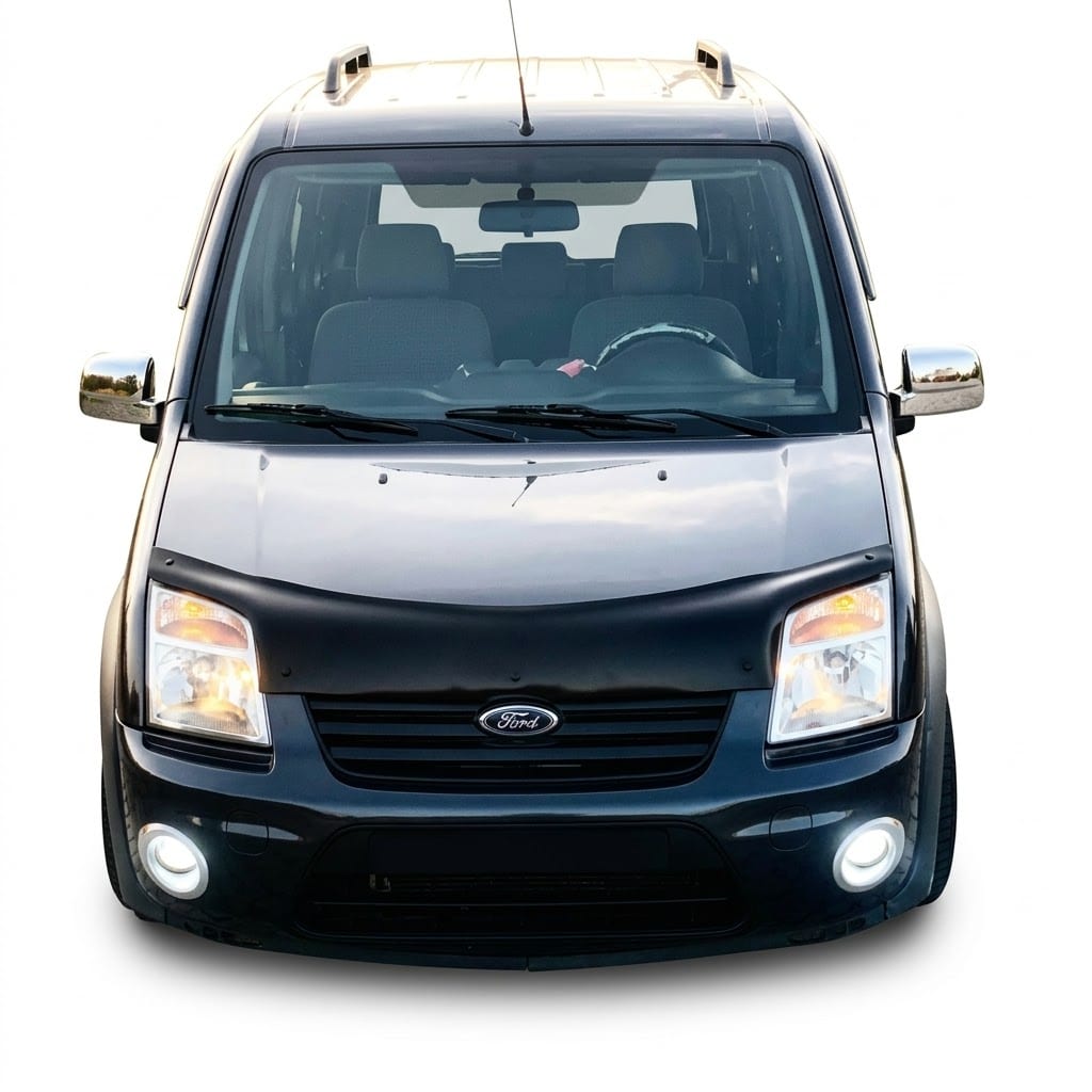 Ford Transit Connect 2008-2013 Bonnet Protector 2 Black Gloss Bonnet Protector for Ford Transit Connect 2003-2008 MK1 Models