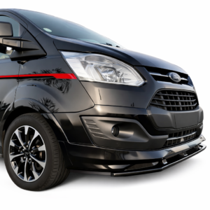 Ford Transit Custom front splitter gloss black 2012-2018 compatible aerodynamic front lip