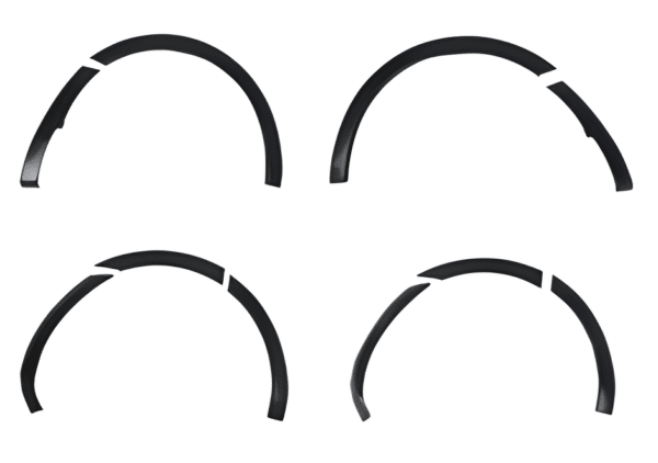 Transit Custom MK1 2012-2018 Complete Wheel Arch Kit Gloss Black 2 Complete gloss black wheel arch trim extension kit for Ford Transit Custom MK1 (2012-2018).