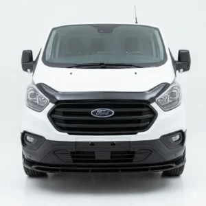 Gloss black front splitter for Ford Transit Custom MK1 Facelift (2018-2022), 2-piece