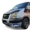 Gloss black bonnet protector bug guard for Ford Transit Mk7 (2007-2013), premium piano black stone chip deflector.