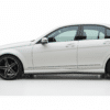 Gloss Black Side Skirt Extensions for Mercedes C Class W204 2007-2014
