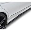 Gloss Black Side Skirt Extensions for Mercedes C Class W204 2007-2014