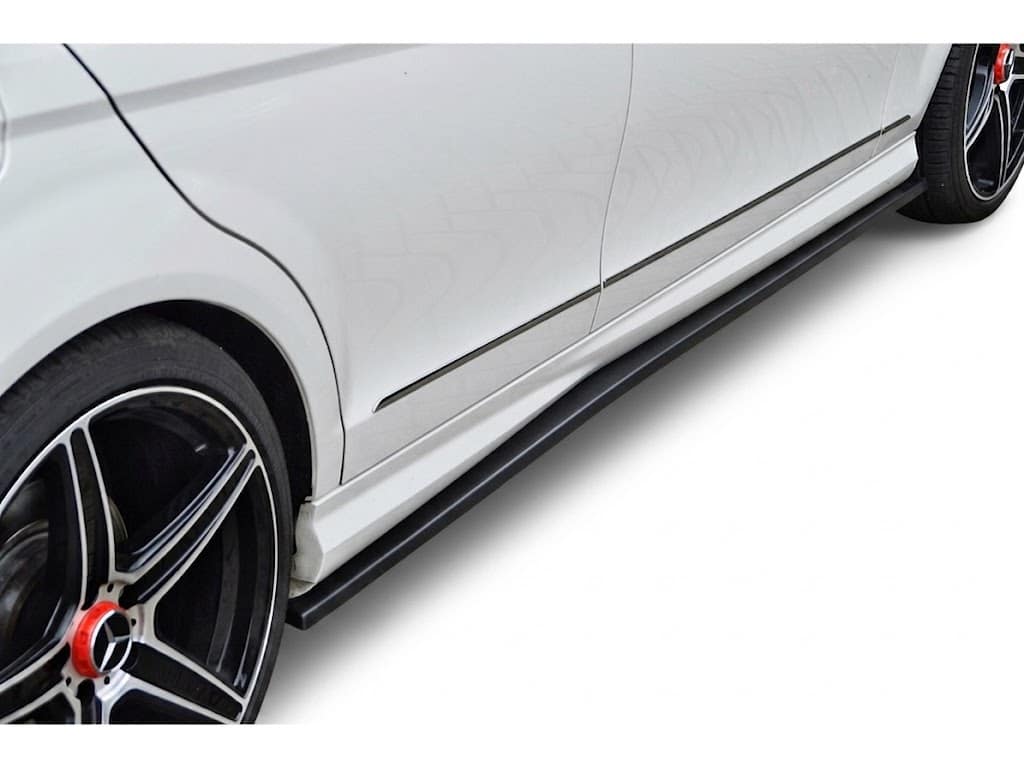Side Skirts Extensions for Mercedes C Class W204 2007-2014 1 Gloss Black Side Skirt Extensions for Mercedes C Class W204 2007-2014