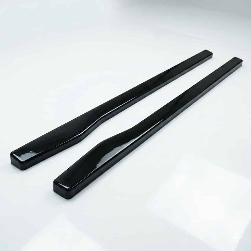 Side Skirts Extensions for Mercedes C Class W204 2007-2014 6 Gloss Black Side Skirt Extensions for Mercedes C Class W204 2007-2014