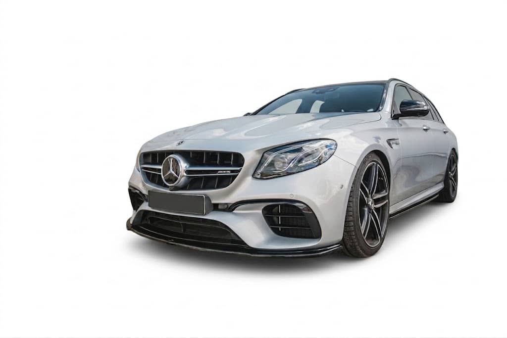 Front Splitter for Mercedes E Class S213/W213 E63 AMG (2017-2021) 2 Gloss black front splitter for Mercedes E63 AMG W213 S213 (2017-2021) - UK Stock.