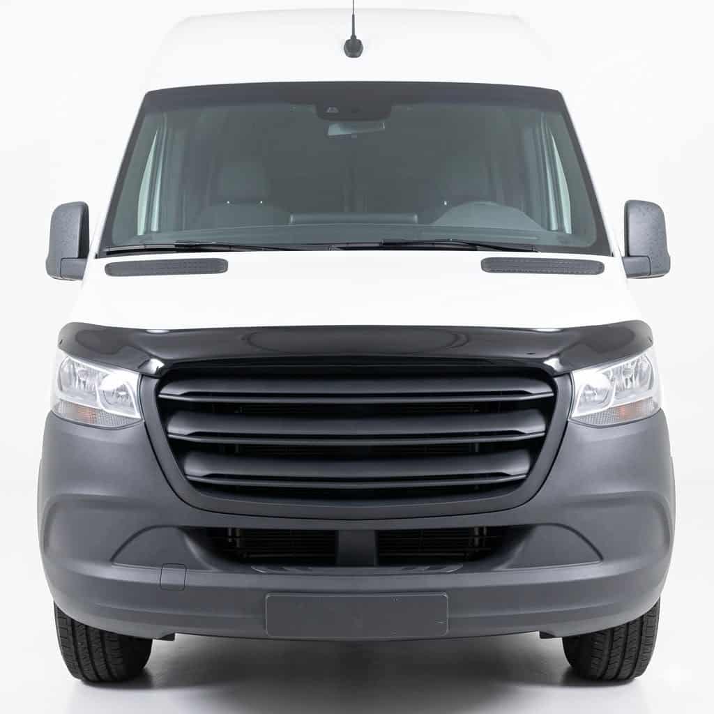 Mercedes Sprinter W907 2018 Onwards Bonnet Protector 3 Black stone chip protection bonnet protector for Mercedes Sprinter W907 (2018-present)