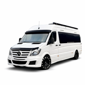 Mercedes Sprinter 906 facelift bonnet protector 2014 2018 gloss black bug deflector stone chip protection