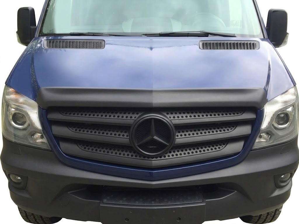 Bonnet Protector Guard For Mercedes Sprinter 2014-2018 1 Matte Black Textured Bonnet Protector Guard for Mercedes Sprinter W906 Facelift 2014-2018
