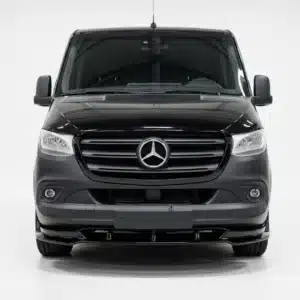 Gloss Black Front Splitter for Mercedes Sprinter W907 2018 Onwards