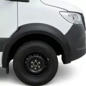 Mercedes Sprinter W907 camper van with off-road wide wheel arches