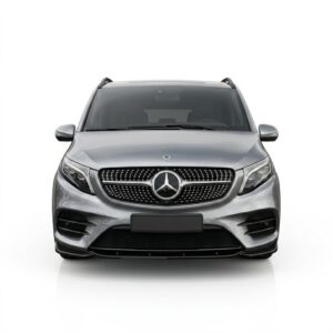 Gloss Black Front Splitter Lip Spoiler for Mercedes V Class W447 Facelift AMG-Line 2019+