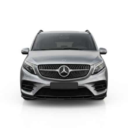 Gloss Black Front Splitter Lip Spoiler for Mercedes V Class W447 Facelift AMG-Line 2019+