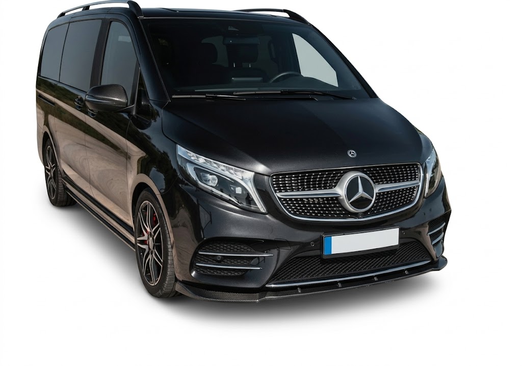 Front Splitter for Mercedes V Class W447 (2014-2019) 2 Gloss Black Front Splitter Lip Spoiler for Mercedes V Class W447 AMG Line 2014-2019