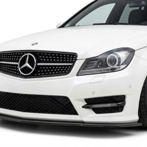 Gloss Black Front Splitter for Mercedes-Benz C-Class W204 Facelift Sport Models