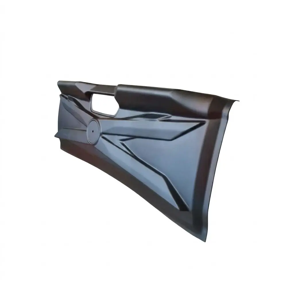 Mercedes X-Class W470 2017 Onwards Tailgate Cover - Matte Black 4 Stealth Matte Black Full Tailgate Cover panel fitted to the rear of a 2017-2020 Mercedes X-Class W470