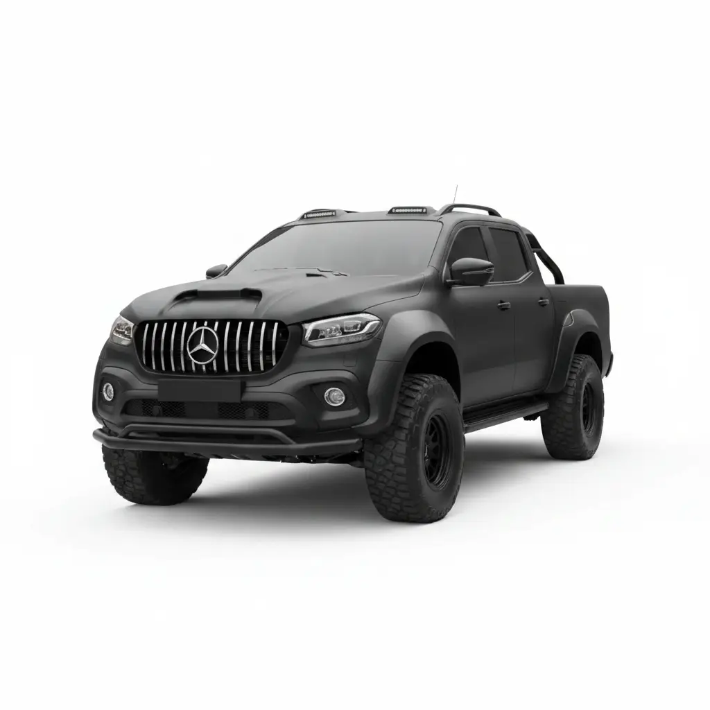 Mercedes X-Class Extra Wide Wheel Arch Kit | Matte Black | UK 1 Mercedes X-Class Extra Wide Wheel Arch Kit in matte black finish