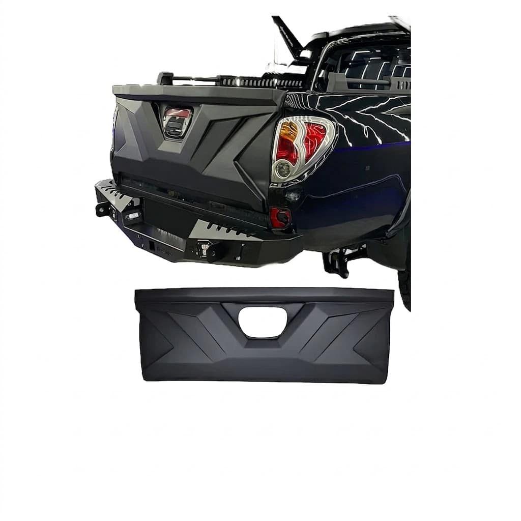 Full Tailgate Protector Cover for Mitsubishi L200 Series 4 2010 to 2014 4 Matte Black Full Tailgate Protector Cover Trim for Mitsubishi L200 Series 4 2010-2014
