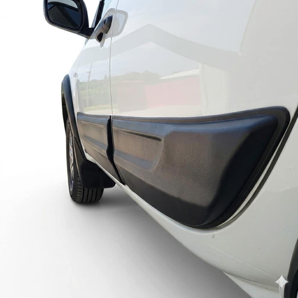 Side Door Body Cladding for Mitsubishi L200 Series 4 2007-2014 3 Matte black side door body cladding protector for Mitsubishi L200 Series 4 (2007-2014), aggressive door panel guard.