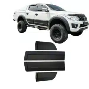Mitsubishi L200 Series 5 Side Door Moulding (2015-2019) - Matte Black 4 Mitsubishi L200 Series 5 Side Door Body Cladding (2015-2019)
