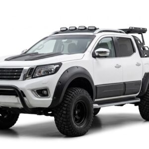 Premium Nissan Navara NP300 2017+ Adblue Wide Wheel Arch Kit in Matte Black by Plus Auto Style