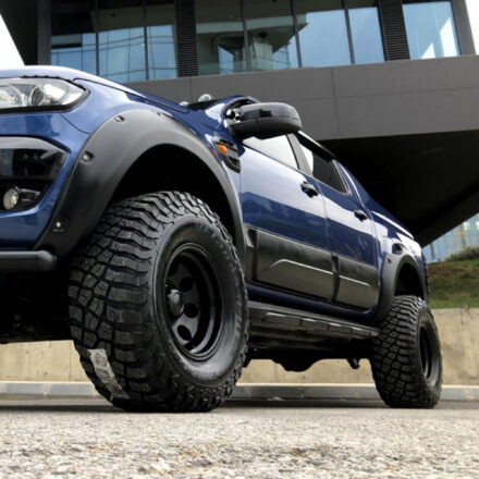 FORD RANGER Onwards 2011 WILDTRACK SIDE DOORS BODY CLADDING Matte Black - 4pcs