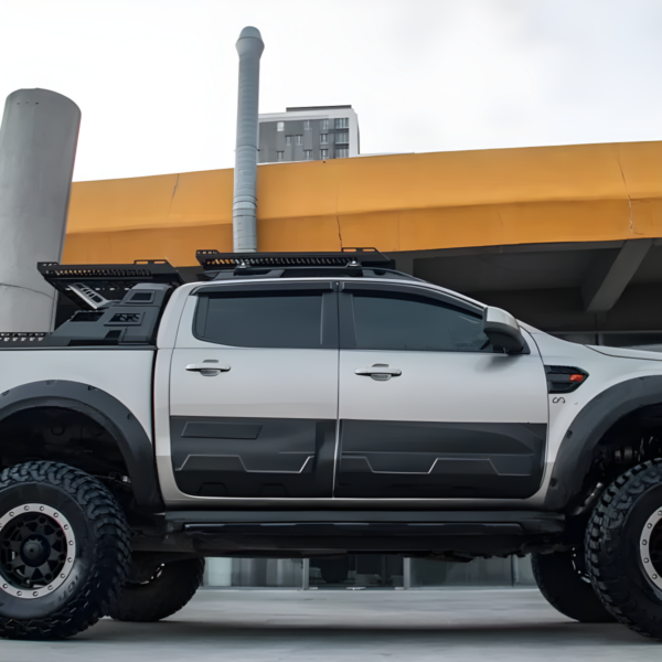 Ford Ranger T6 T7 T8 2012-2022 Jumbo Side Door Body Cladding Matte Black