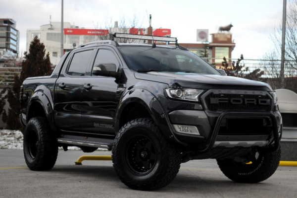 Ford Ranger Gloss Black Fender Flares (T6, T7, T8) - Image 2