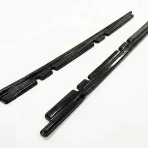 Premium gloss black side skirts V2 for SEAT Leon 2012-2019 FR and Cupra