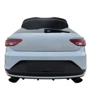 Rear roof spoiler cap for Seat Leon Cupra MK3 (2012-2016) in gloss black finish.
