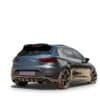 Rear roof spoiler cap for Seat Leon Cupra MK3 (2012-2016) in gloss black finish.