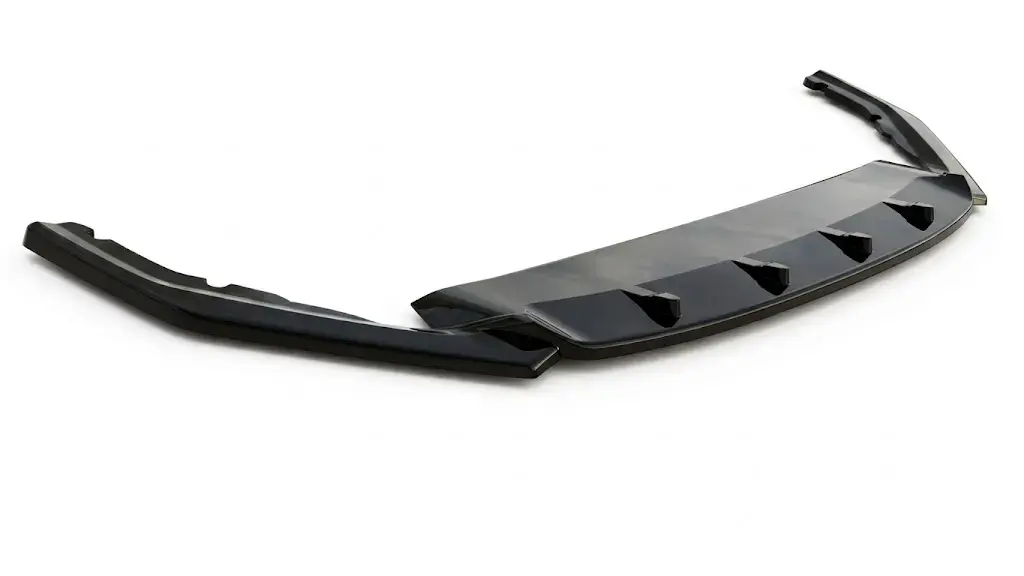 Front Splitter for Škoda Octavia RS MK4 (2020+) 2 Gloss black front splitter for Škoda Octavia vRS MK4 (2020+) models - High-quality front lip.